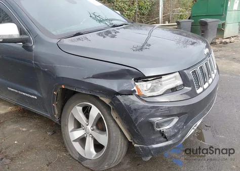 2014 Jeep Grand Cherokee Overland z USA, uszkodzony, nr VIN 1C4RJFCG1EC400350